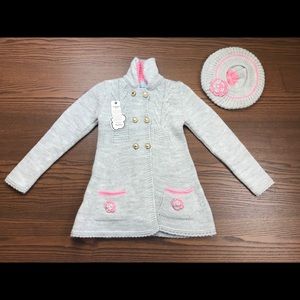 2 Piece Girls Sweater and Hat!